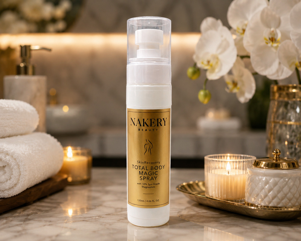 Nakery Beauty Total Body Magic Spray 4.06 oz Skin Recovery 10% Magnesium Sealed